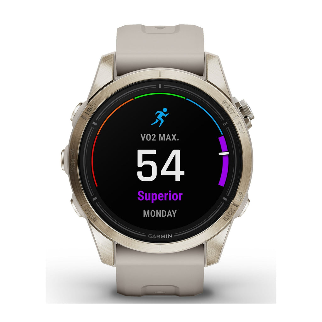 Garmin epix Pro Gen 2 Sapphire GPS Smartwatch (42mm, Soft Gold/Light Sand) (Used)