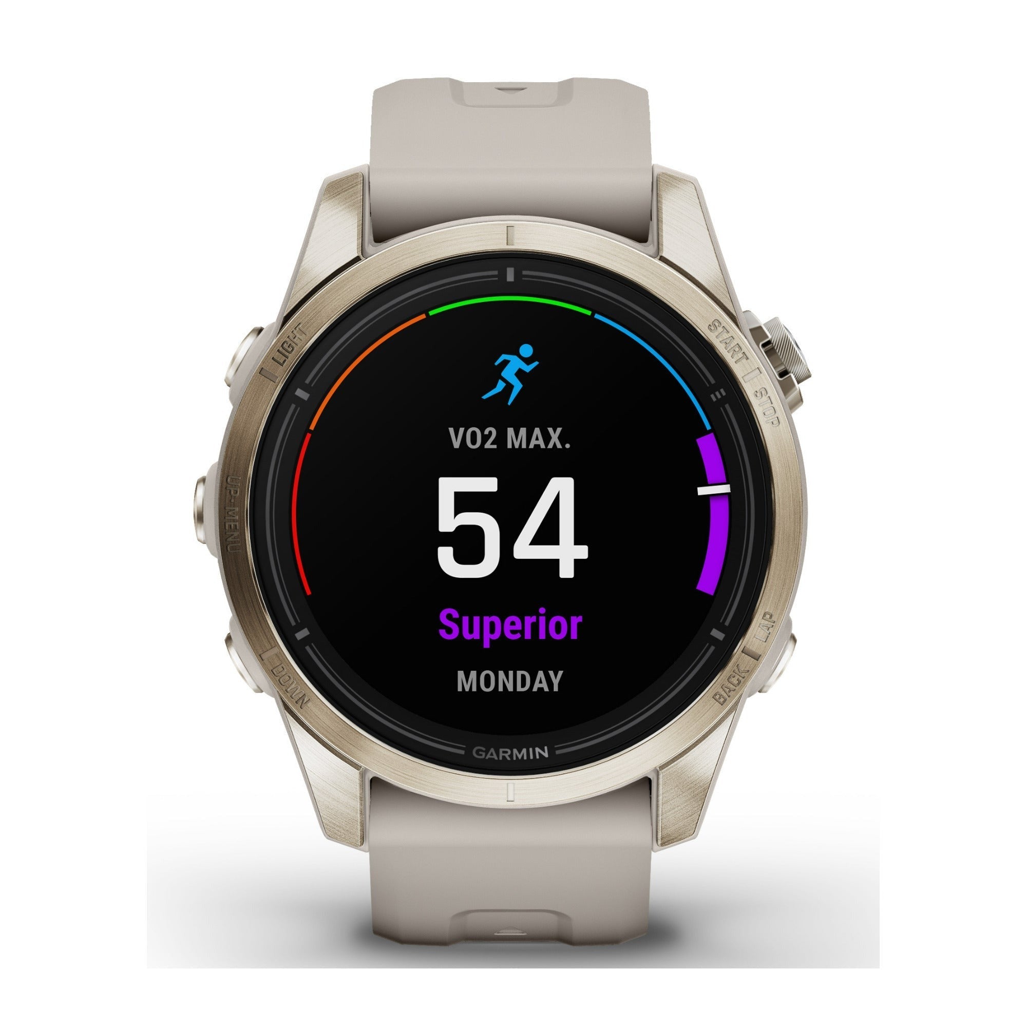 Garmin epix Pro Gen 2 Sapphire GPS Smartwatch (42mm, Soft Gold/Light Sand) (Used)