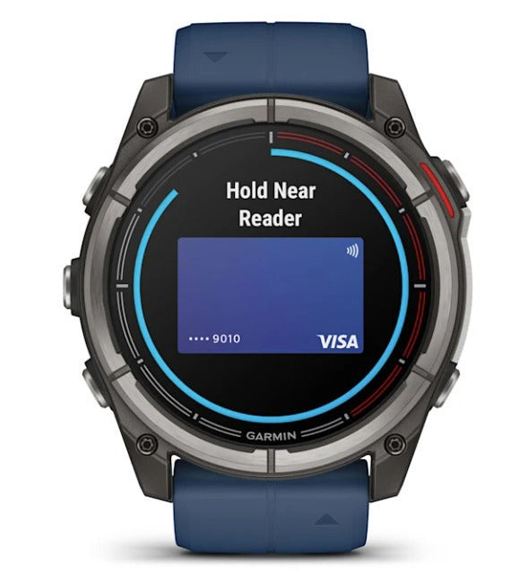Garmin quatix 8 AMOLED Marine GPS Smartwatch (51mm, Titanium/Captain Blue) (Used)