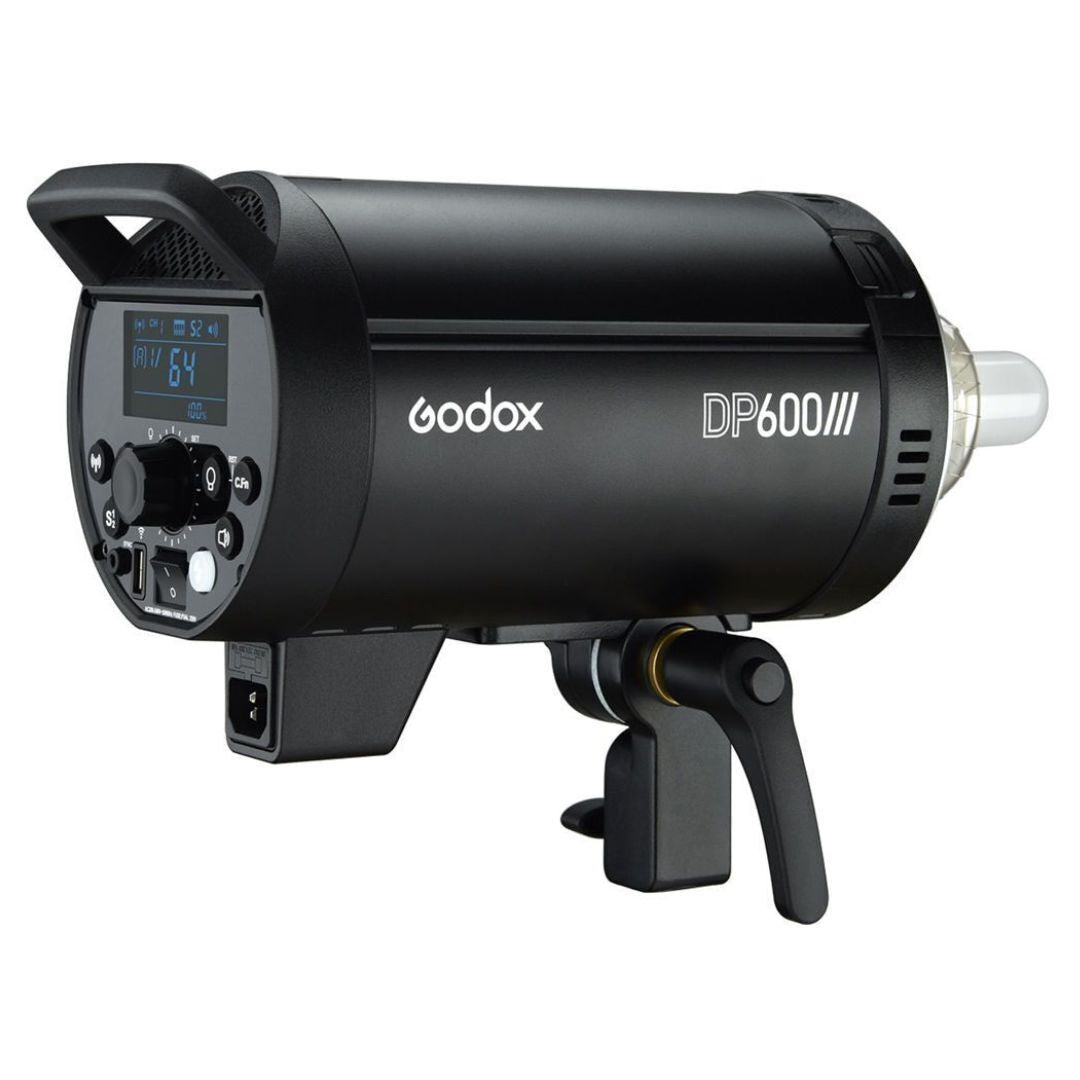 Godox DP600 III Professional Studio Flash Head with Bowen Mount and 99 Wireless ID Setting (Black)