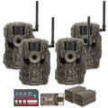 Stealth Cam 36MP Fusion Max Cellular Trail Camera 4-Pack with Fieldmax Lithium 4-Pack Bundle