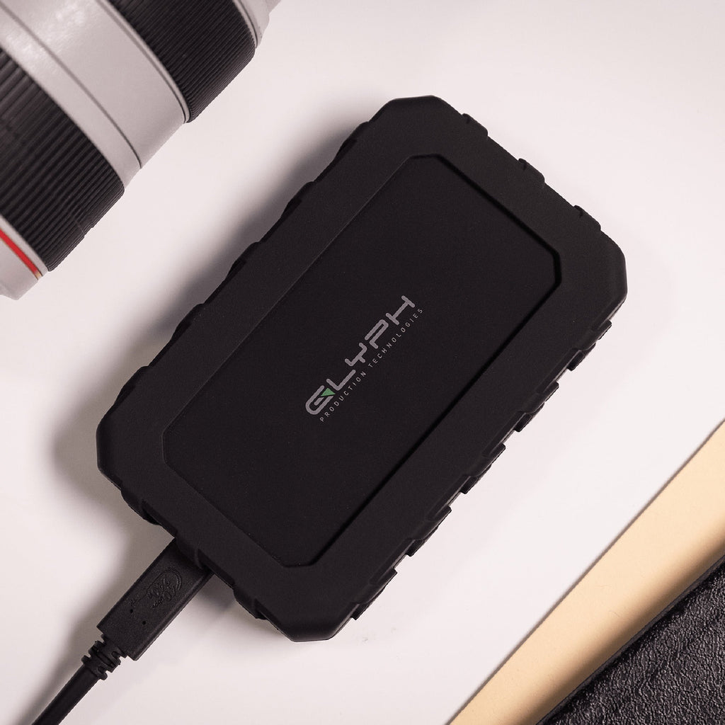 Glyph Atom EX40 High-Intensity 2TB Portable NVMe SSD with USB-C 4 Port (Black)