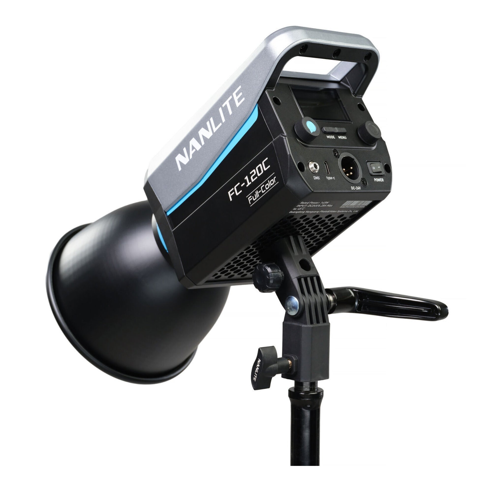 Nanlite FC120C RGB LED Spotlight with Rapid 60 FM Mount Softbox Bundle