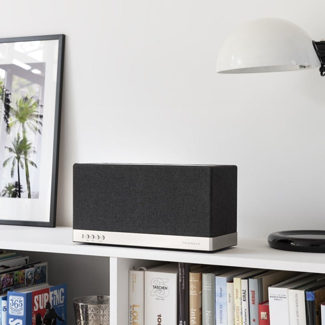 Triangle AIO 3 Wireless Bluetooth Wi-Fi, Up To 12 Devices Multi-Room Network Speaker (Slate Black)