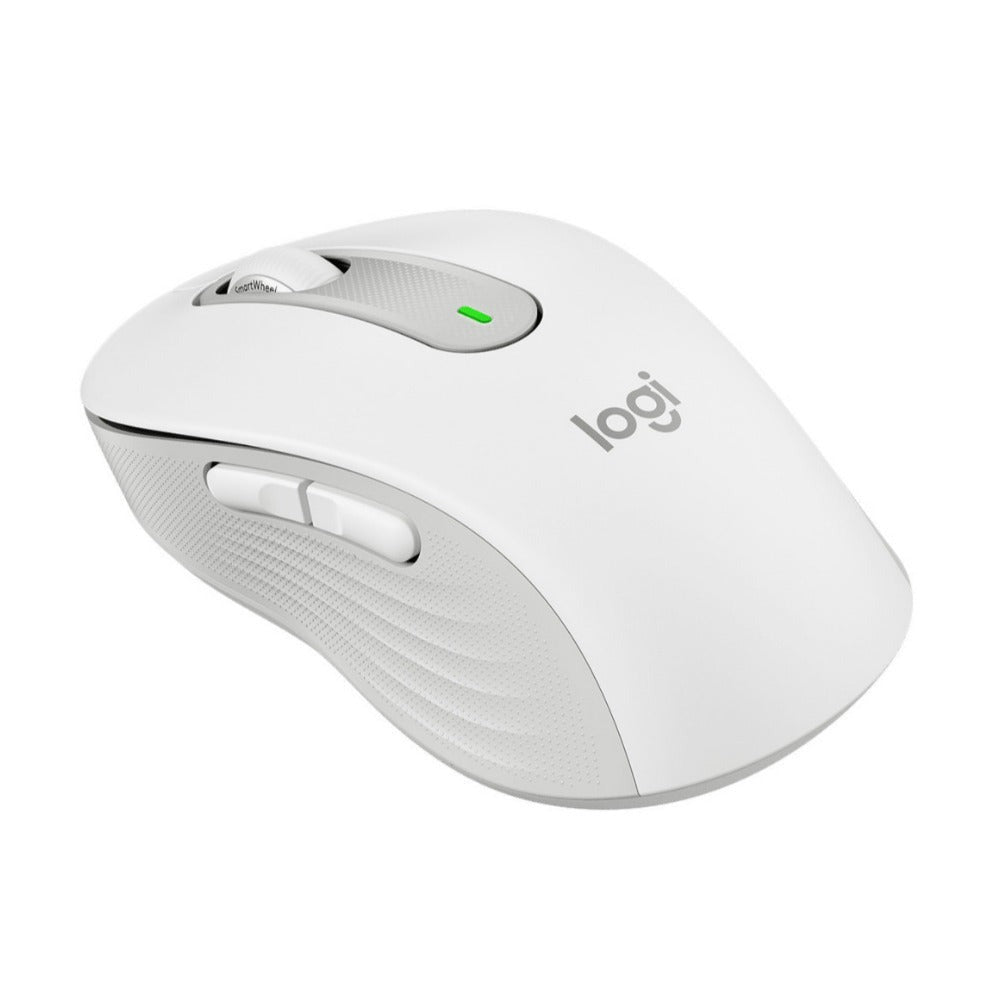 Logitech Signature M650 Wireless Mouse with Smartwheel Scrolling and Quiet Clicks (Off-White)
