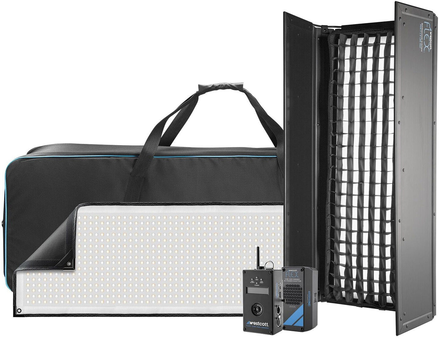 Westcott Flex Cine DMX 1-Light Barndoor Kit (1' x 3', Bi-Color)