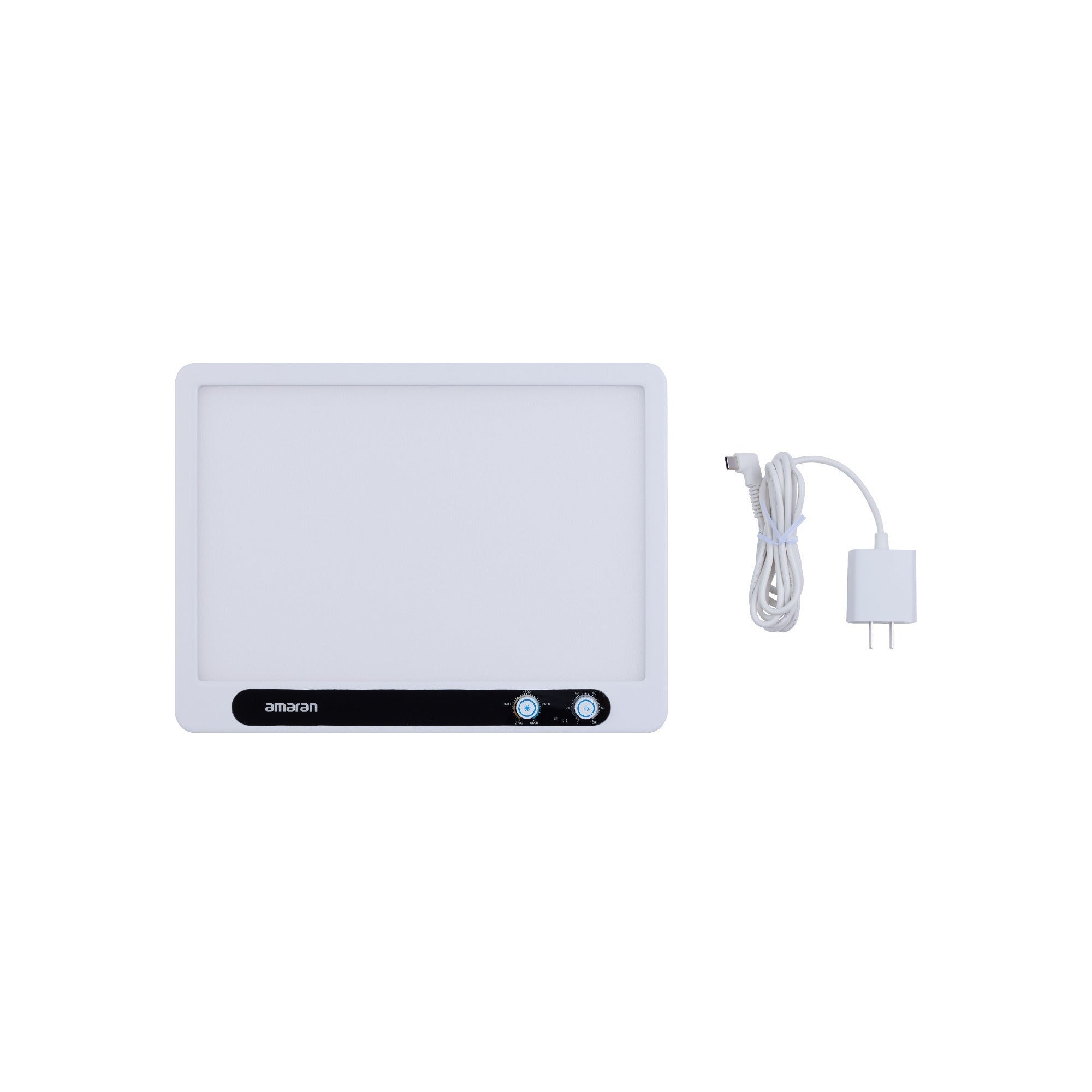 Amaran Verge Edge-Lit LED Panel Light (White, US) with Desk Stand Bundle