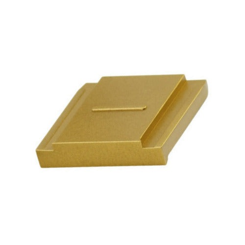 Leica Hotshoe Cover for Leica Q3 Camera (Brass, Blasted Finish)