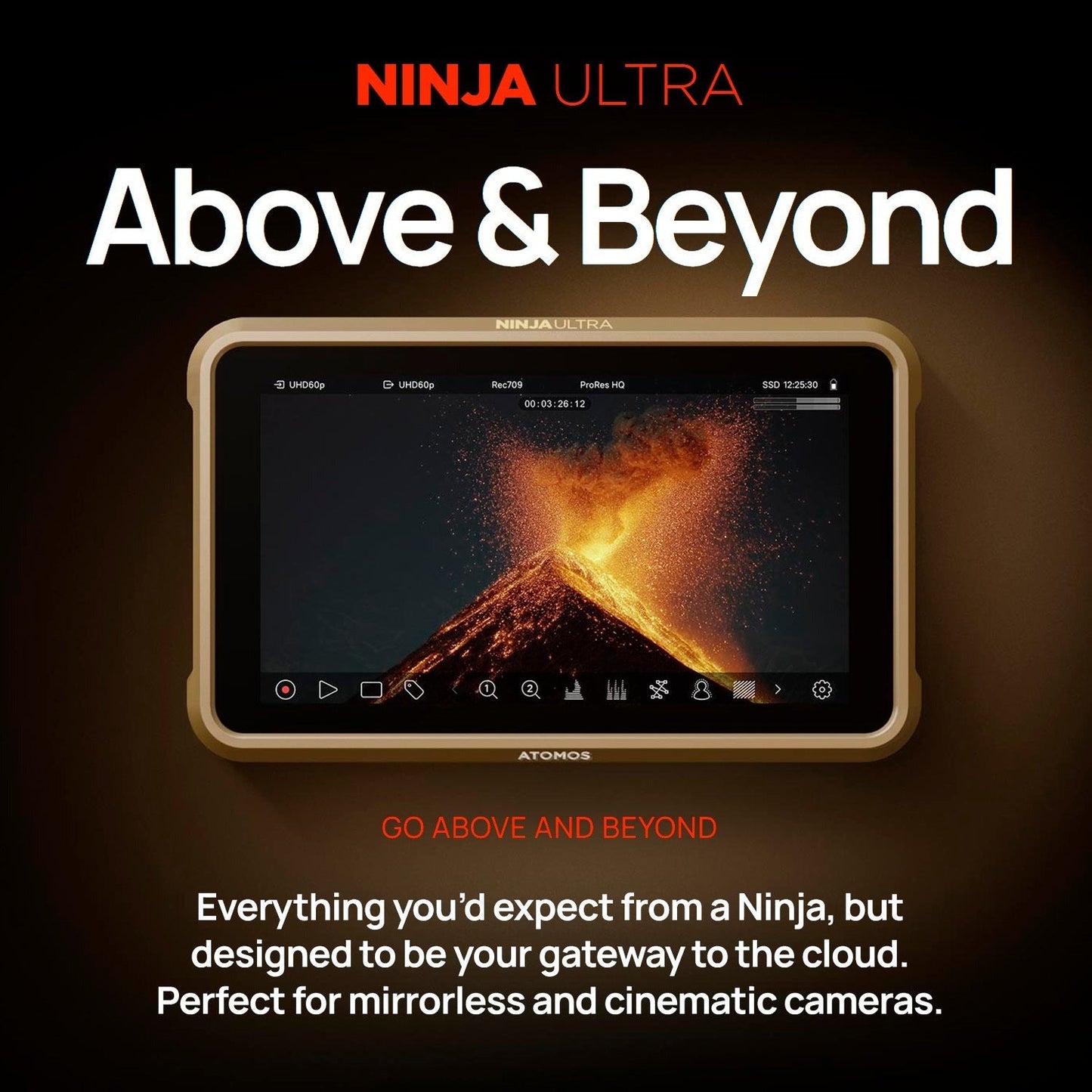 Atomos Ninja Ultra 5.2-Inch 1000nit HDR Monitor-Recorder with Wireless and SDI Expansion Bundle