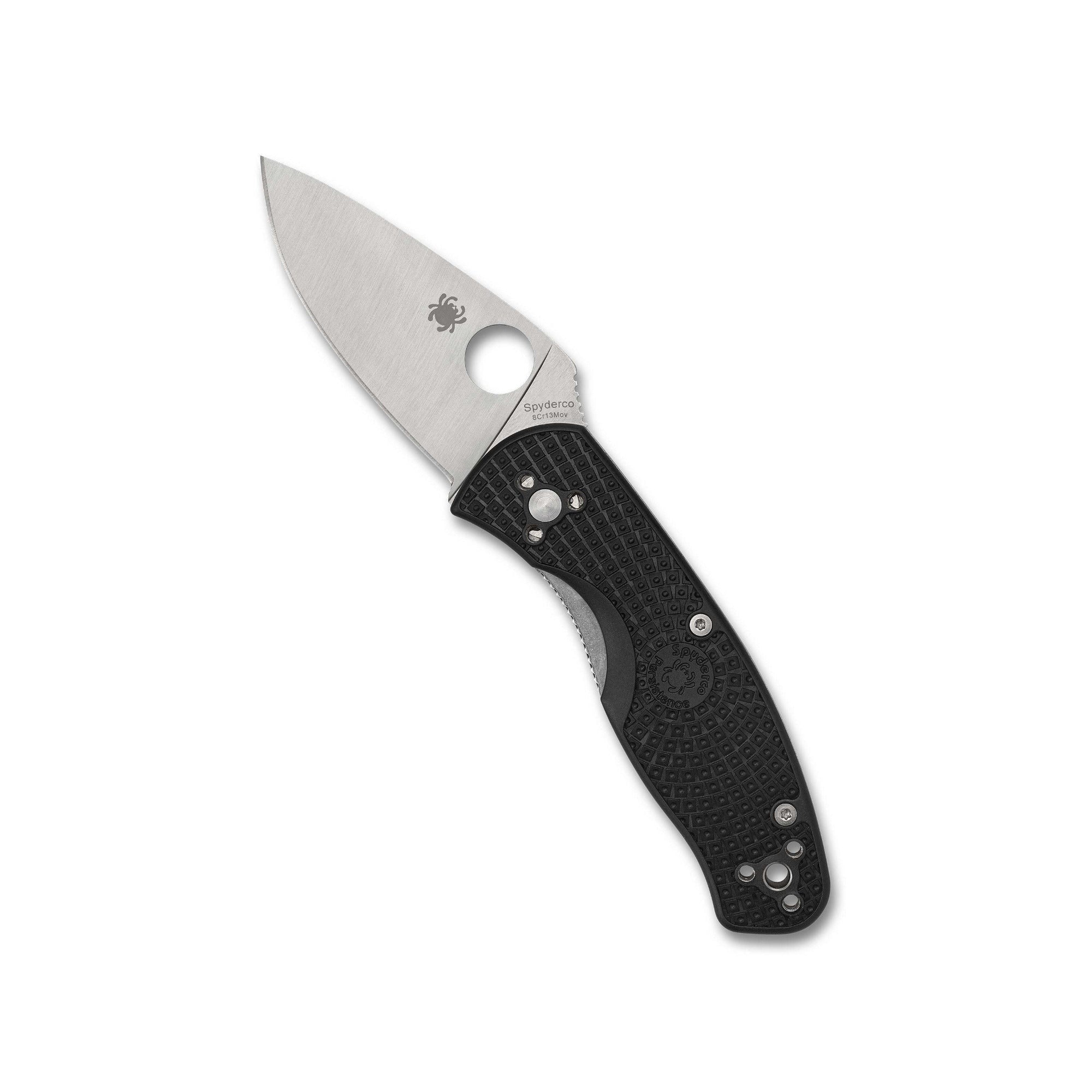 Spyderco Persistence Lightweight Folding Knife - PlainEdge with Black FRN Handle