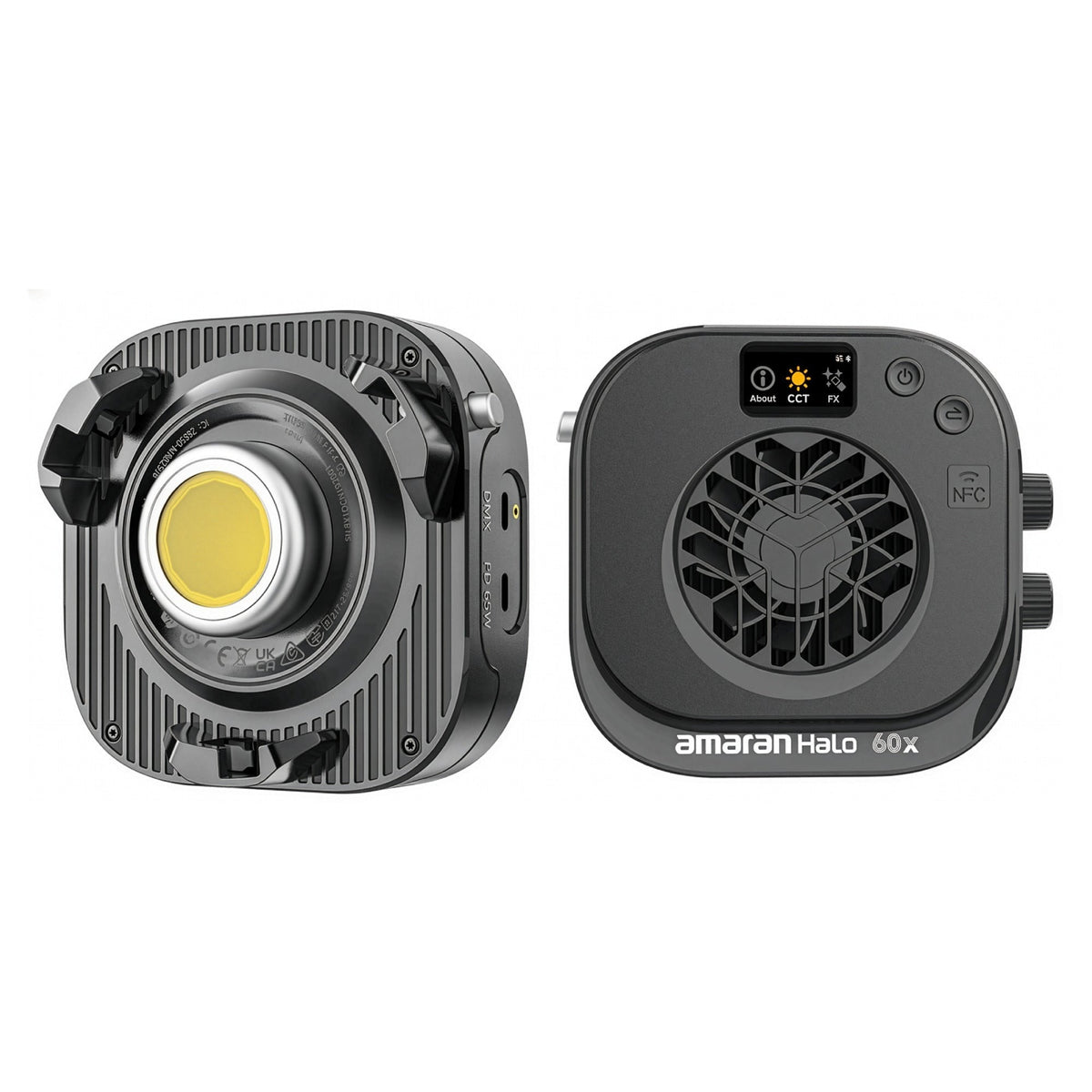 Amaran Halo 60x 63W Bi-color Bowens Mount COB Light with 85-degrees Beam Angle