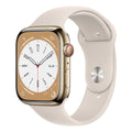 Apple Watch Series 8 (GPS + Cellular, 45mm) – Gold Stainless Steel Case, M/L Band (Used)