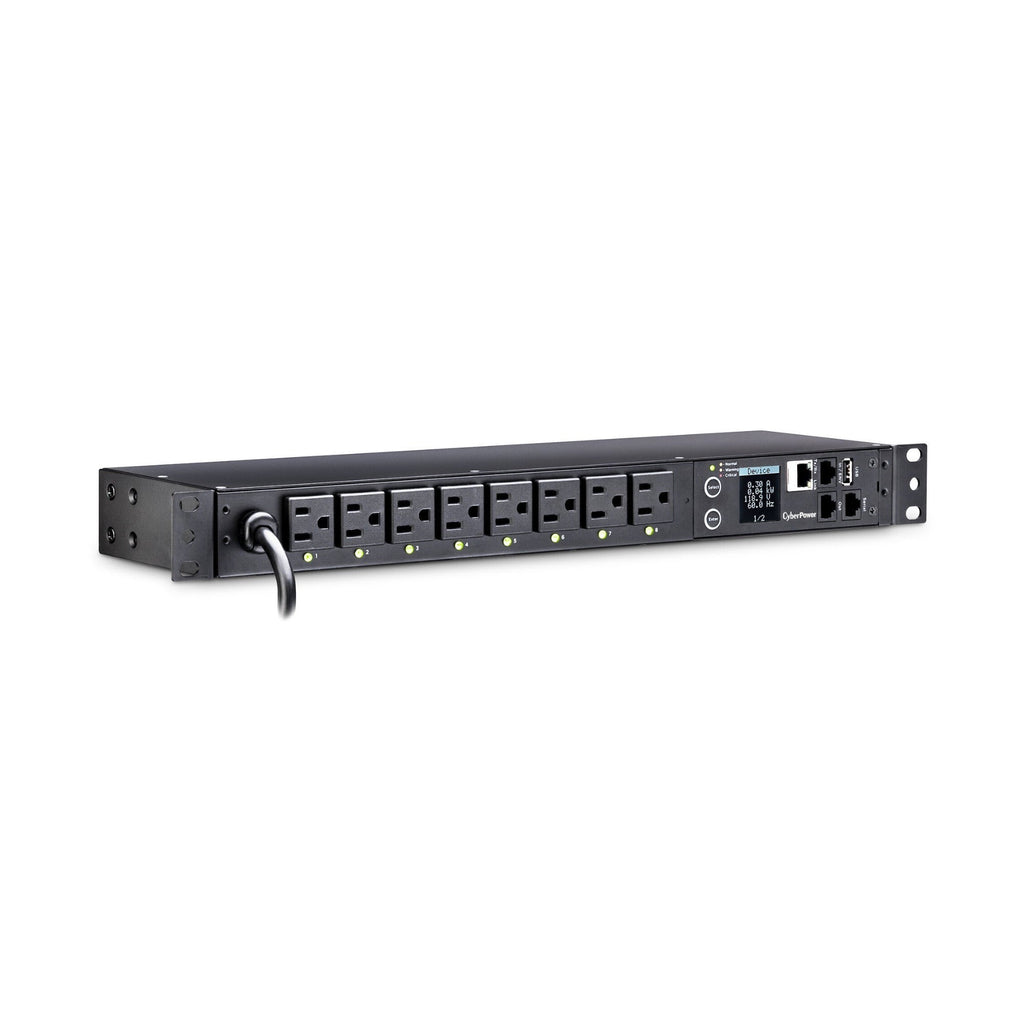 CyberPower PDU41001 Switched PDU (Derated to 12A), 8 Outlets, 1U Rackmount