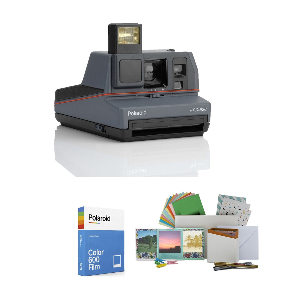 Polaroid 600 Impulse Grey Instant Camera with Color Film and Film Kit