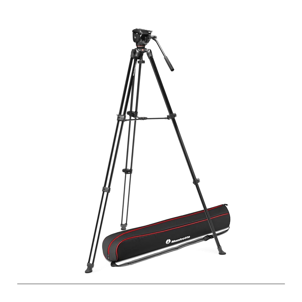 Manfrotto MVK500XAM Tripod System with 500X Fluid Head for Cameras (Black)