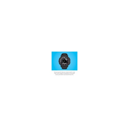 Garmin Instinct® Crossover Solar Tactical Edition Hybrid Smartwatch (Black)