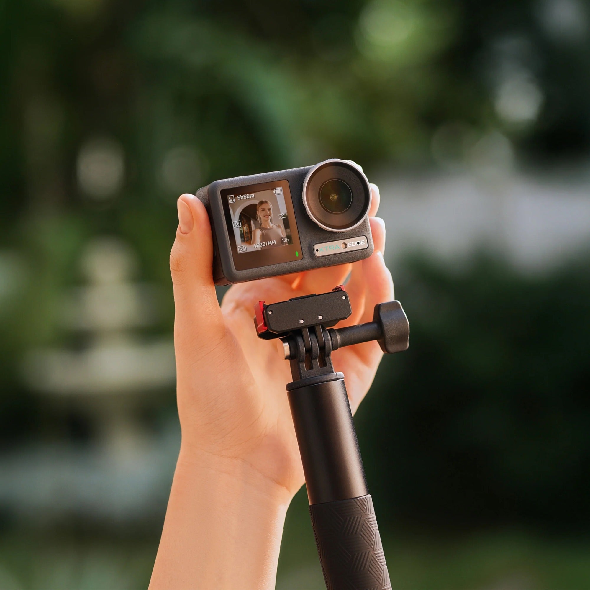 Xtra Edge Waterproof Action Camera with 4K Video Resolution and Dual Screens