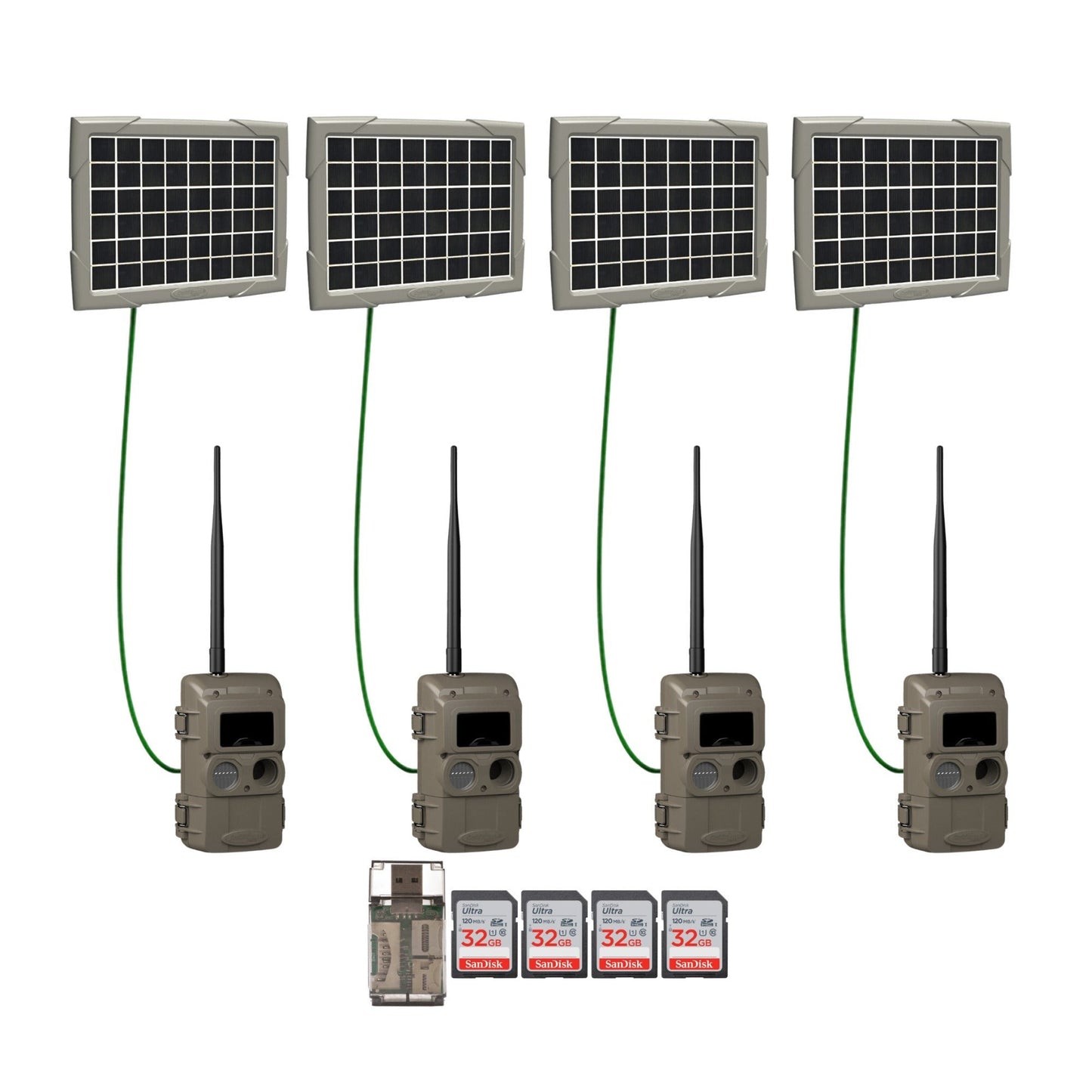 Cuddeback Cuddelink Wireless IR Camera with Super Solar Power Bank (4-Pack)