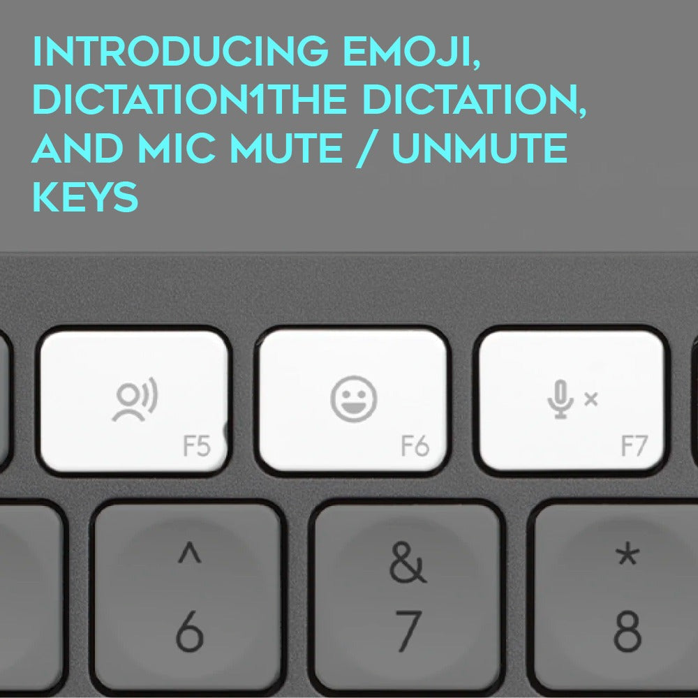 Logitech MX Keys S Keyboard and MX Master 3S Mouse Combo (Graphite) with Headphones, and Desk Mat