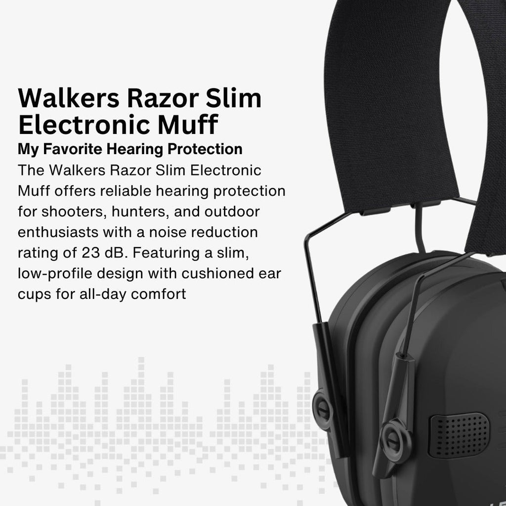 Walker's Razor Walkie Talkie Bundle with Ear Muffs and Accessories