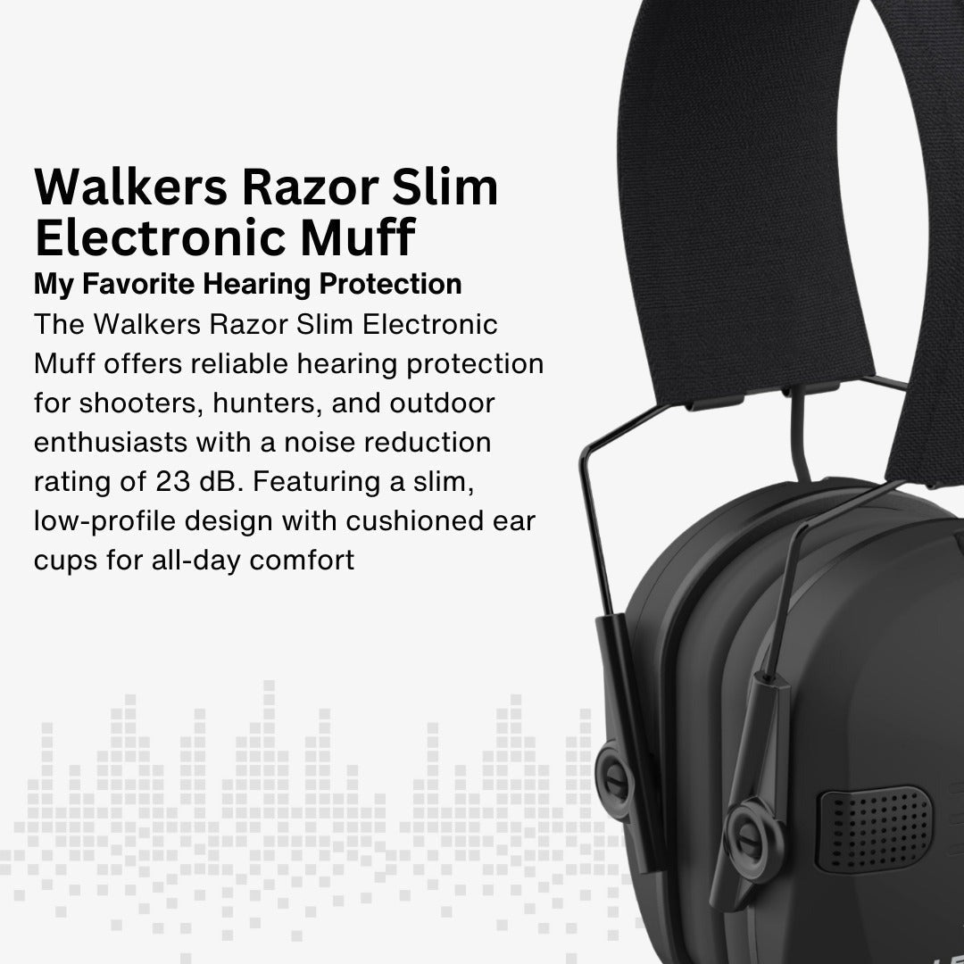 Walker's Razor Walkie Talkie Bundle with Ear Muffs and Accessories
