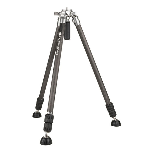 Slik Vari CF-703 Carbon Fiber Tripod Professional Kit with Lightweight and Aluminum Body (Legs Only)