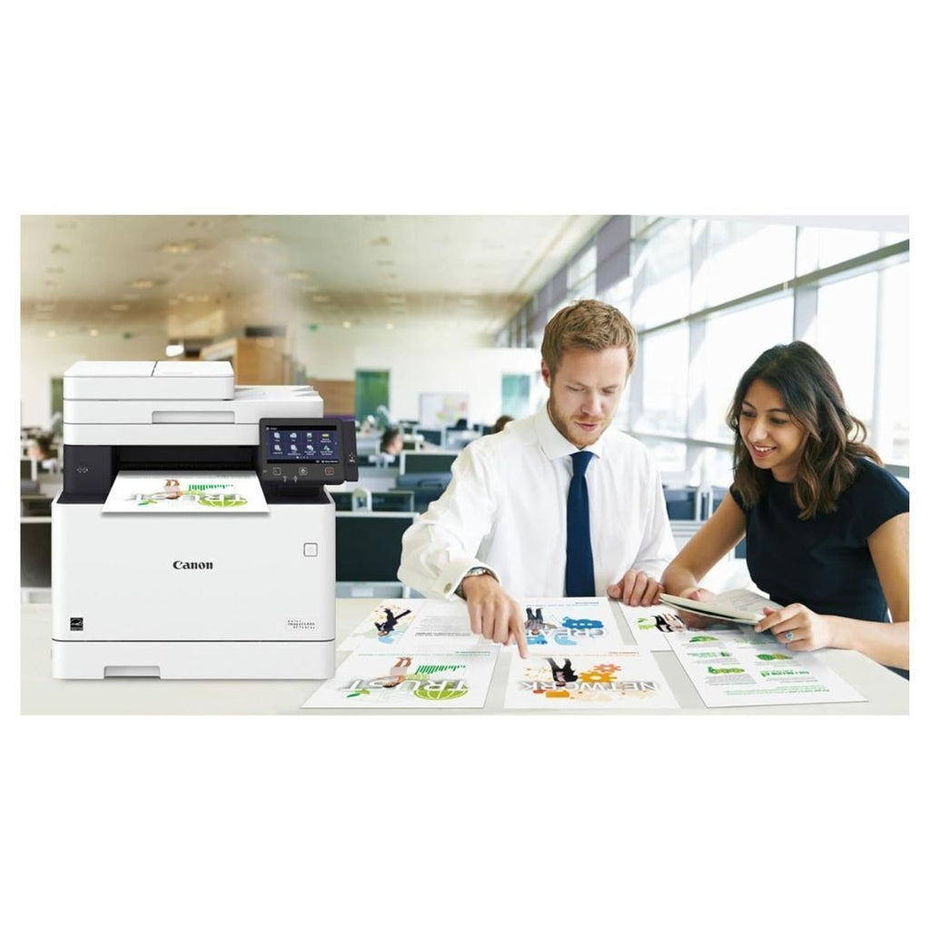 Canon Color imageCLASS MF743Cdw All-in-One Duplex Laser Printer (White/Black) (Certified Refurbished)