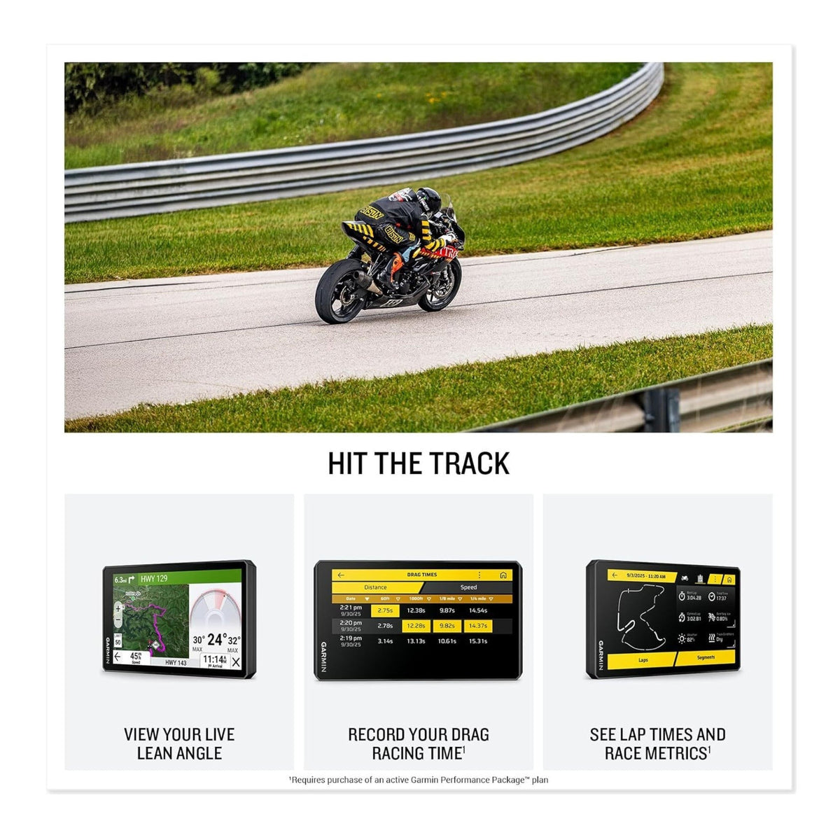 Garmin zmo XT3 4.7-Inch Motorcycle GPS Navigator Bundle with 128GB Memory Card