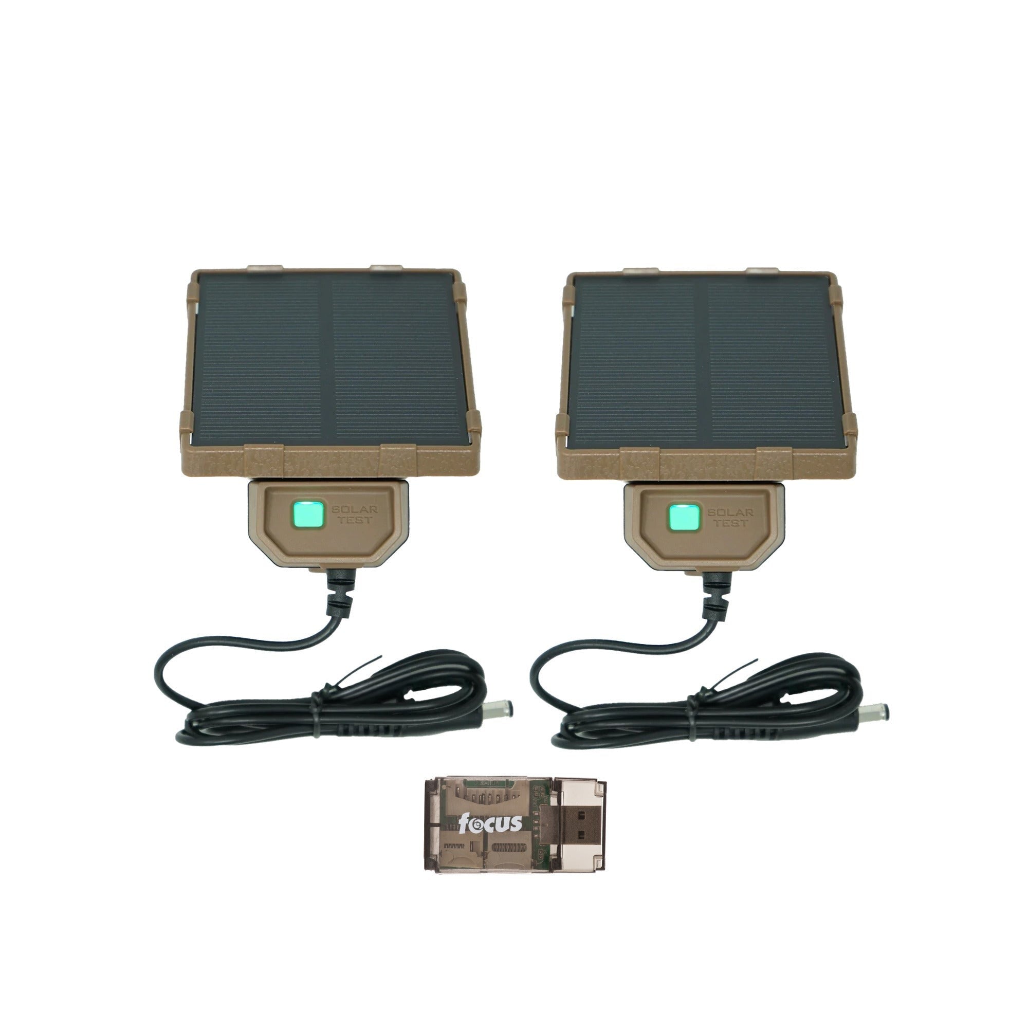 Browning Trail Cameras Universal Solar Camera Power Pack (2-Pack) with Card Reader Bundle