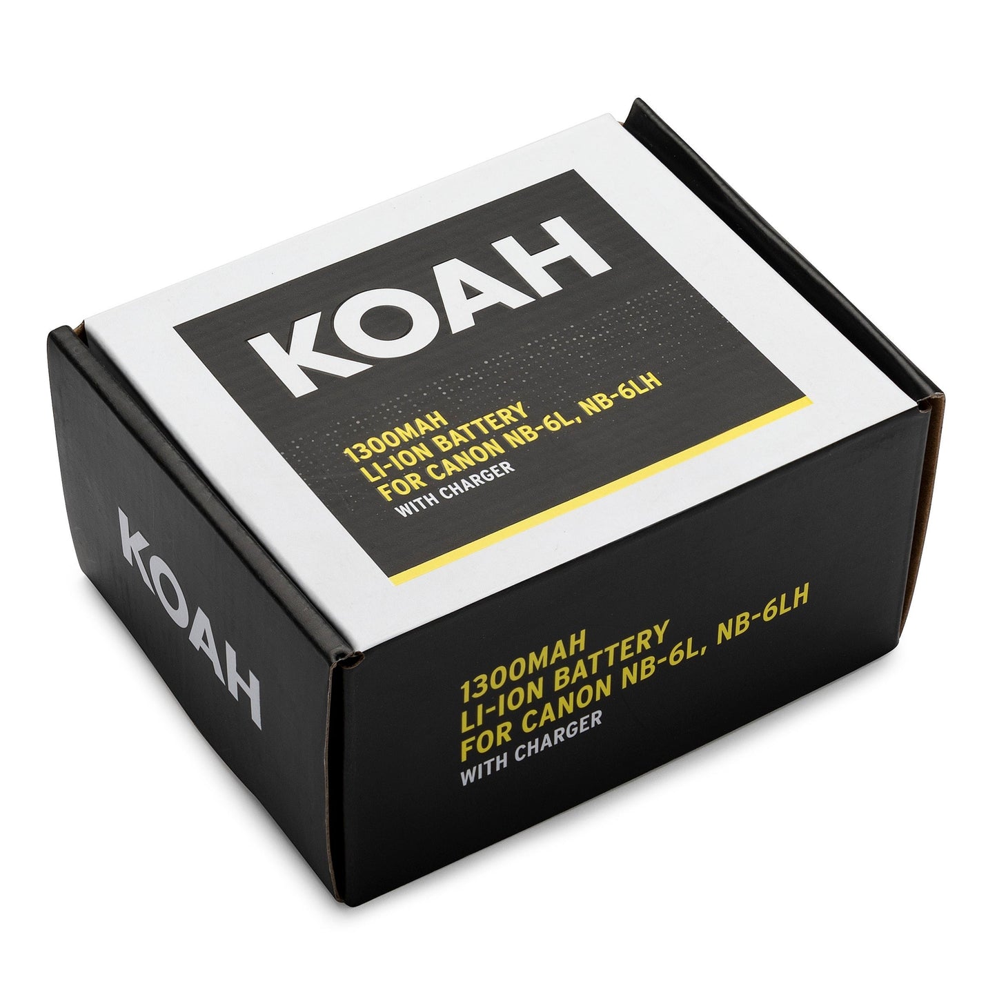 Koah 1300mAh Rechargeable Li-Ion Battery for Canon NB-6L and NB-6LH with Charger