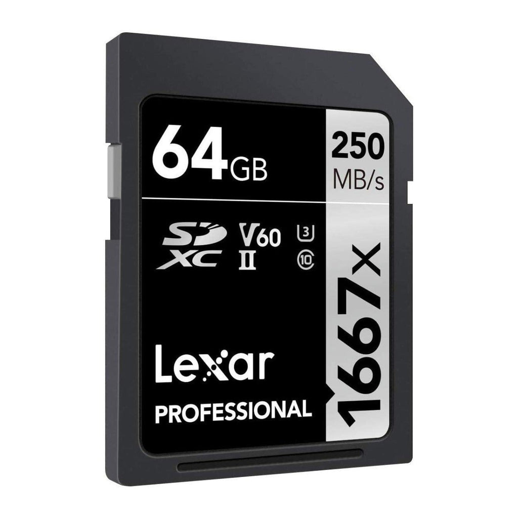 Lexar Professional 64GB 1667x UHS-II SDXC Memory Card