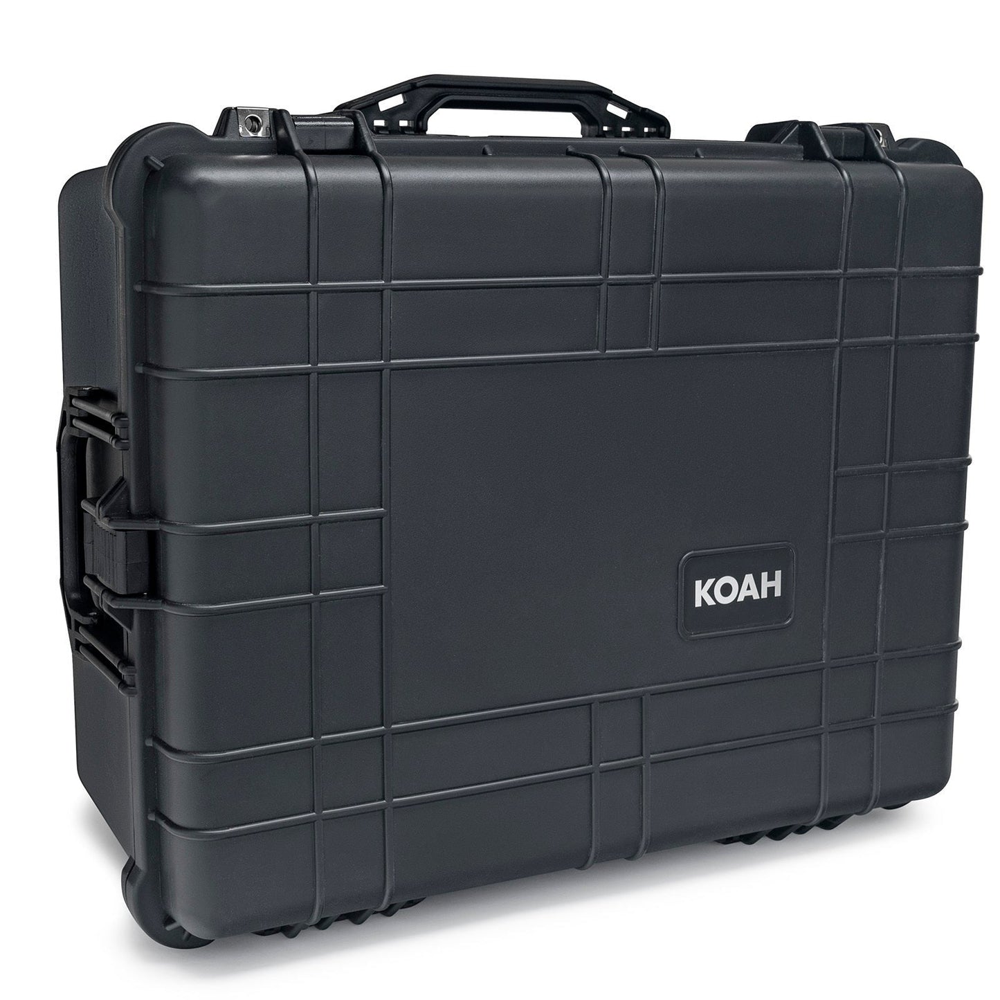 Koah Weatherproof Wheeled Hard Case with Customizable Foam (25 x 20 x 12 Inch, 2-Pack)