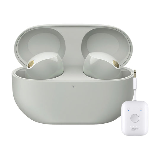 Sony WF-1000XM5 Truly Wireless Noise Canceling Earbuds Bundle (Silver)
