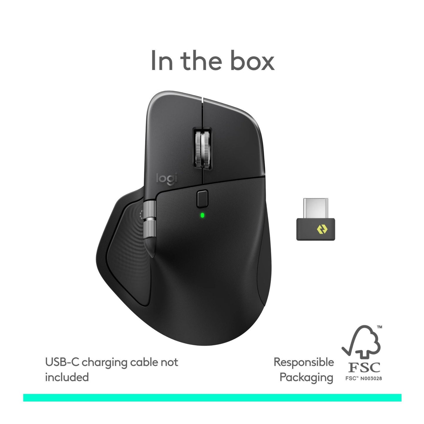 Logitech MX Master 4 Wireless Mouse - 8000 DPI Sensor, Multi-Device (Black)
