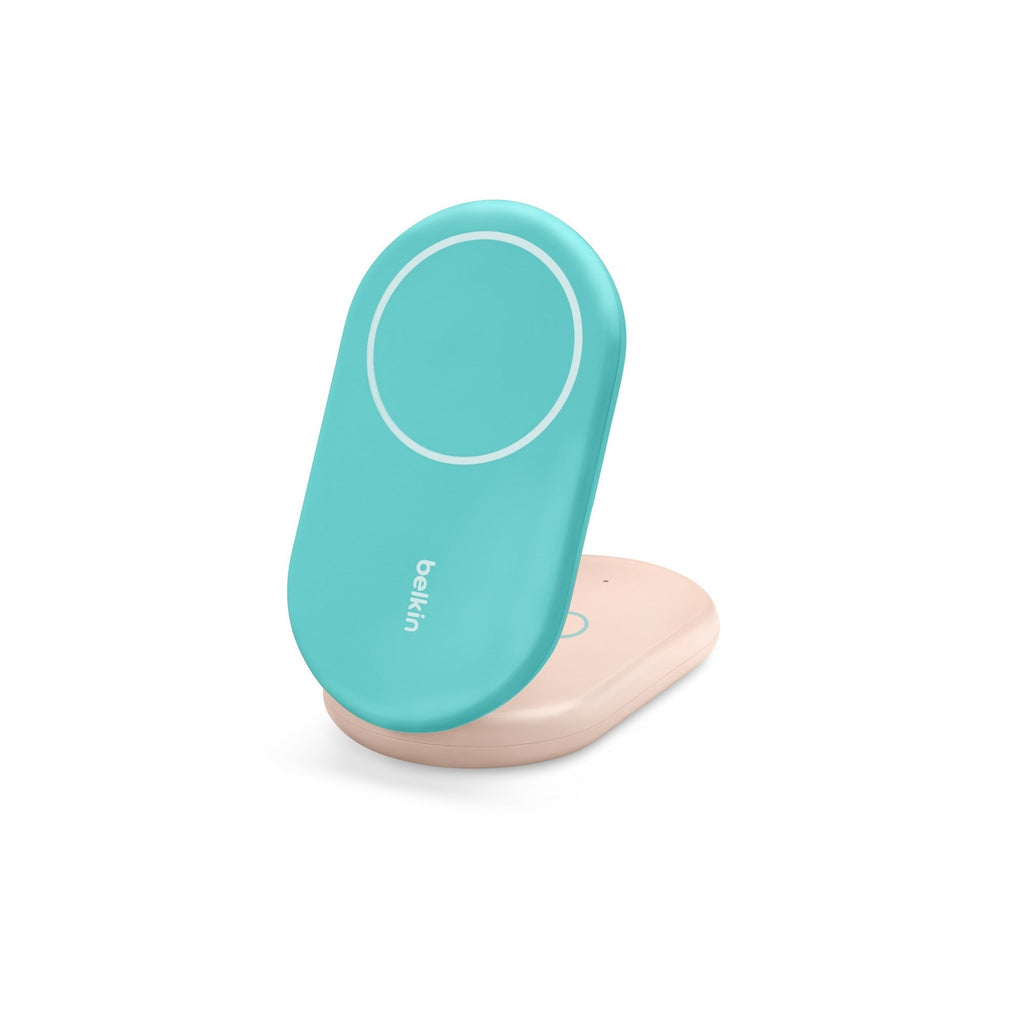 Belkin BoostCharge 15W 2-in-1 Magnetic Wireless Qi2 Charging Stand (Teal)