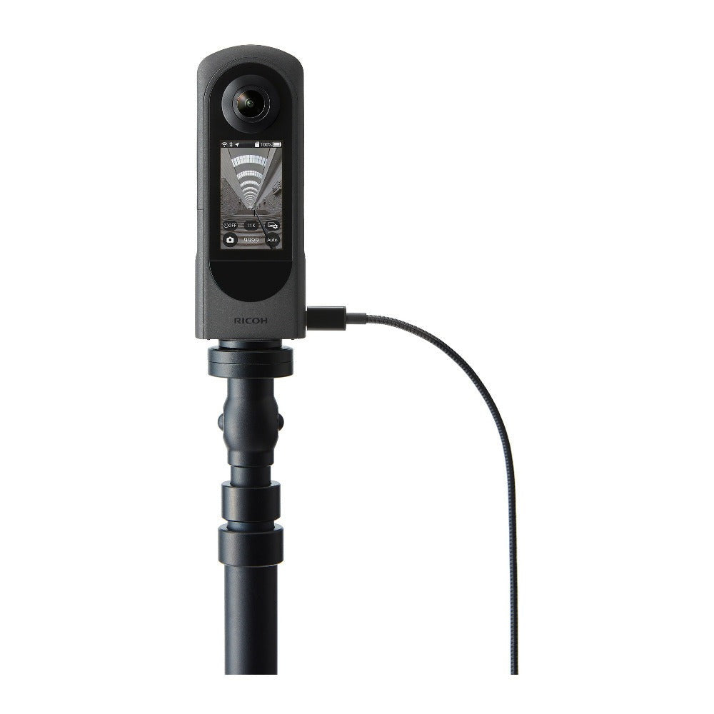 Ricoh THETA X 360-Degree Camera with 5 TB Portable Hard Drive, Gadget Bag with Accessory Kit