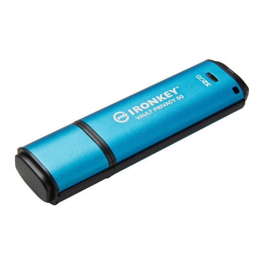 Kingston Ironkey Vault Privacy 50 Series 32GB USB-A 3.2 Gen 1 Flash Drive