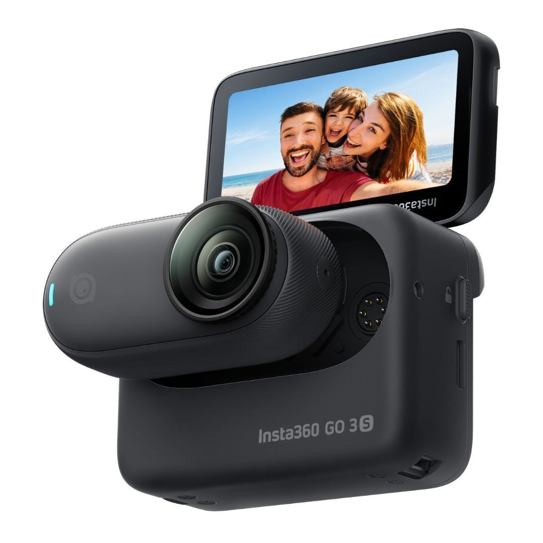 Insta360 GO 3S Action Camera with Compact Design and 4K Video Resolution (64GB, Midnight Black)