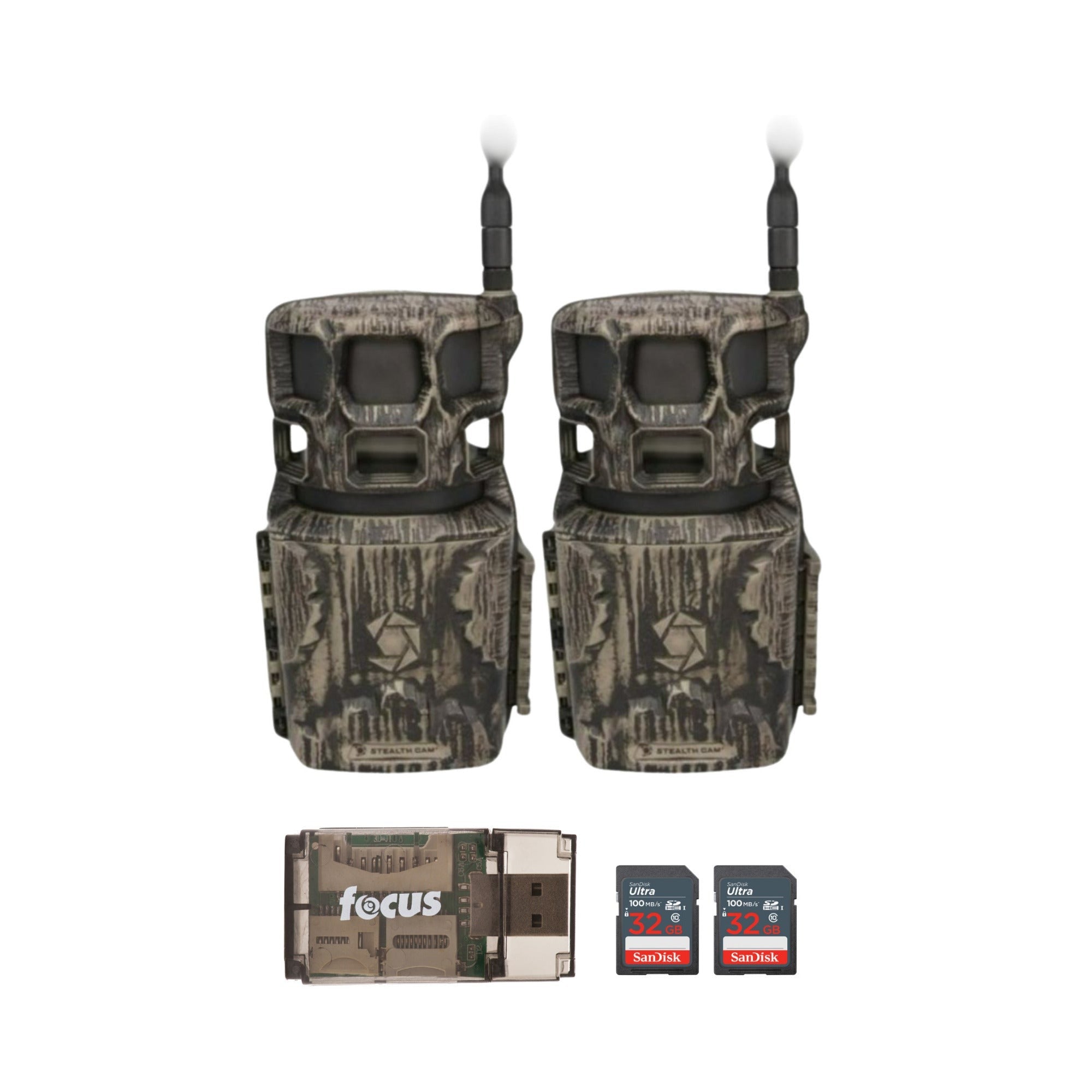 Stealth Cam Revolver Pro 2.0 40MP 360-Degree Brown Cellular Camera Bundle