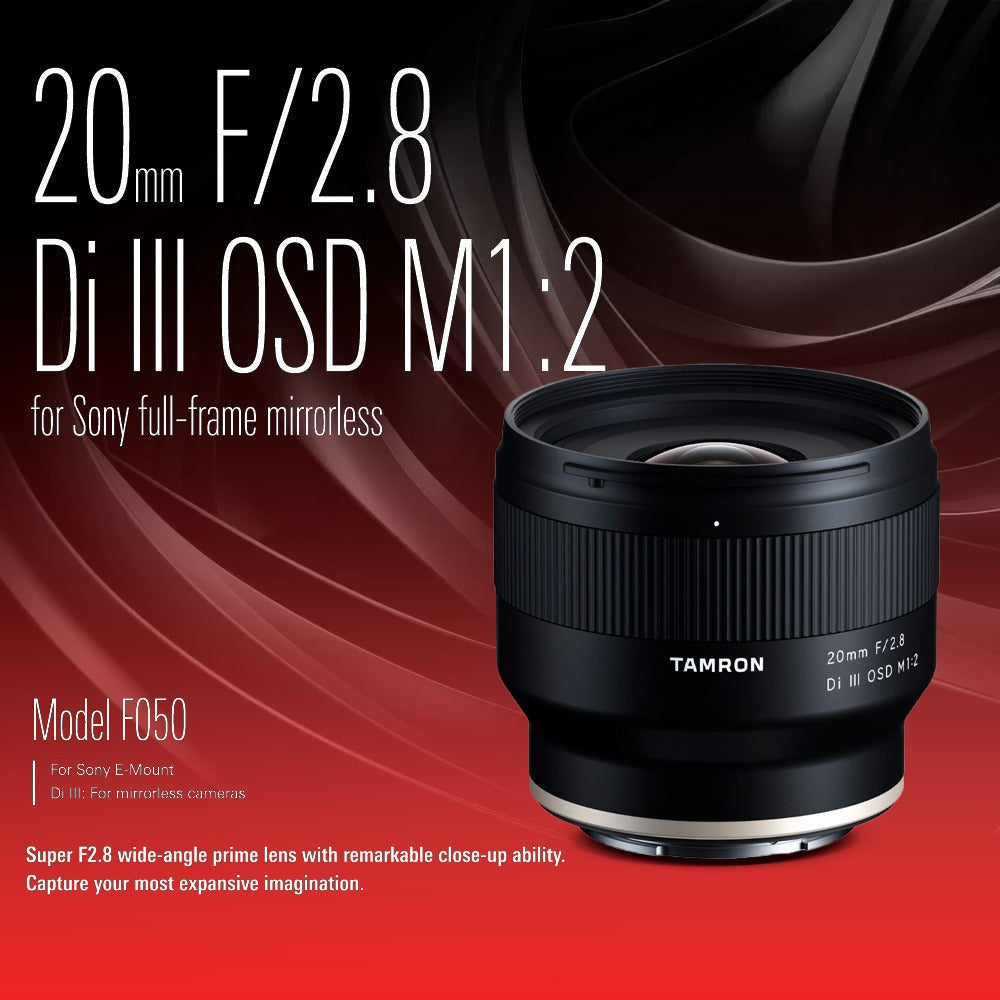 Tamron 20mm F2.8 Di III OSD Wide-Angle Prime Lens with Software Suite and Card Reader Bundle
