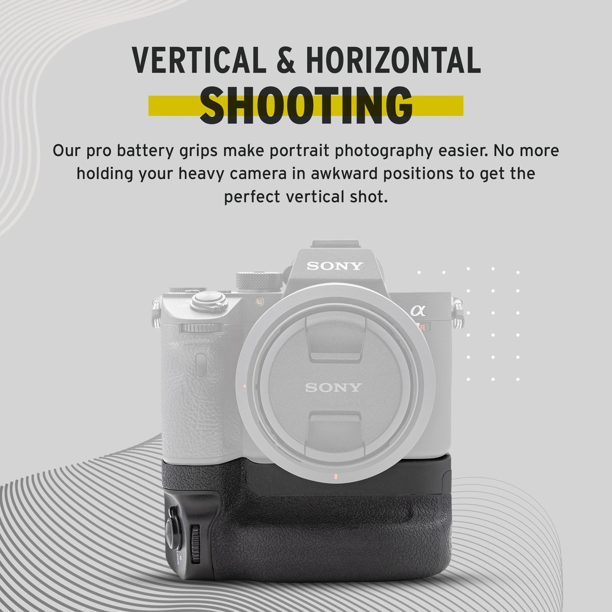 Koah Battery Grip for Sony a9, a7 r III and a7 III Camera