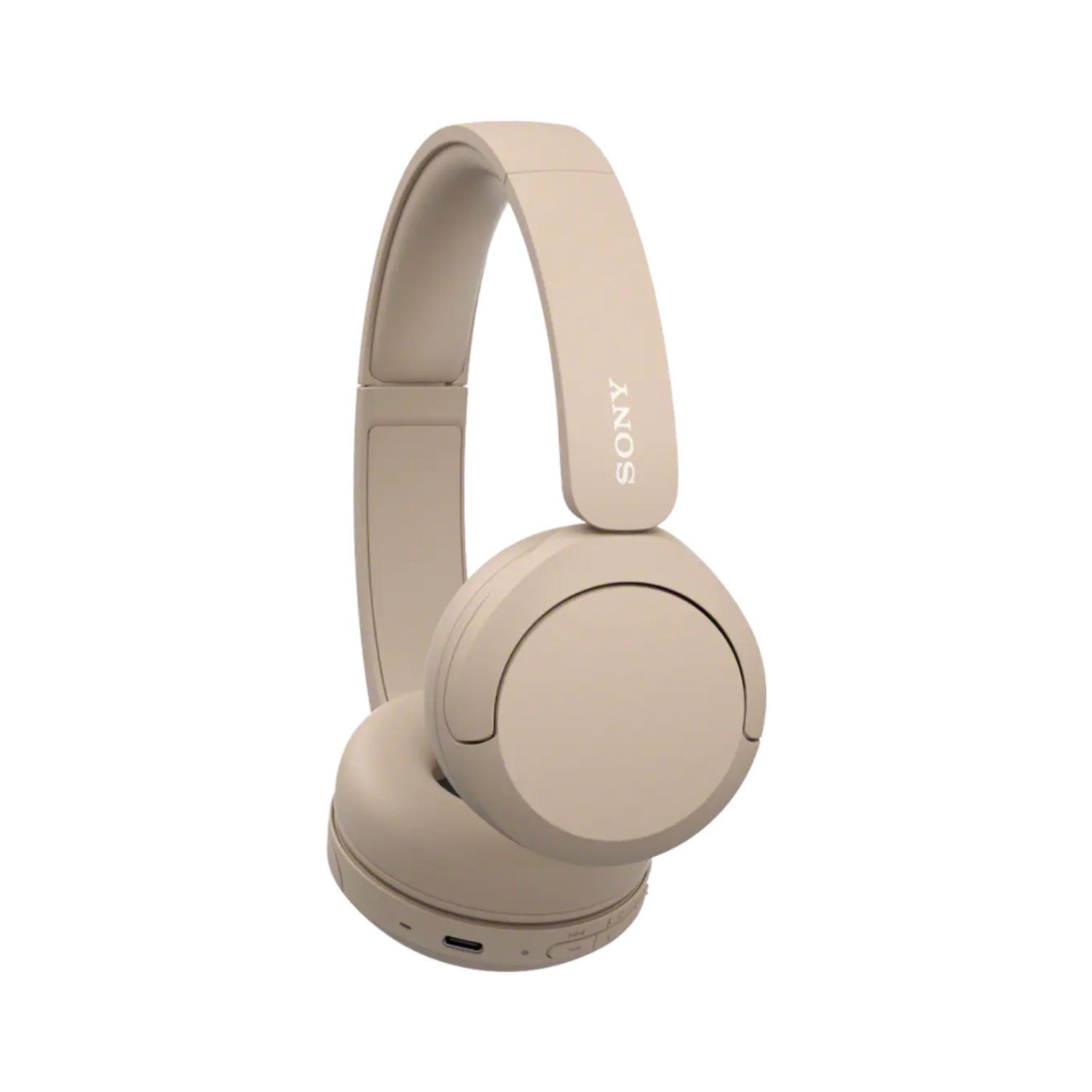 Sony Wireless Bluetooth On-Ear Headphones (Beige) Bundle with Hard Case