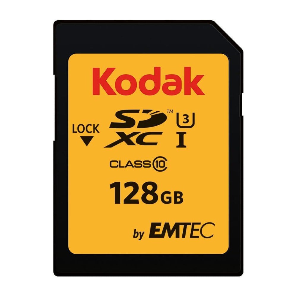Kodak 128GB SDXC UHS-I U3 V30 Ultra Flash Memory Card