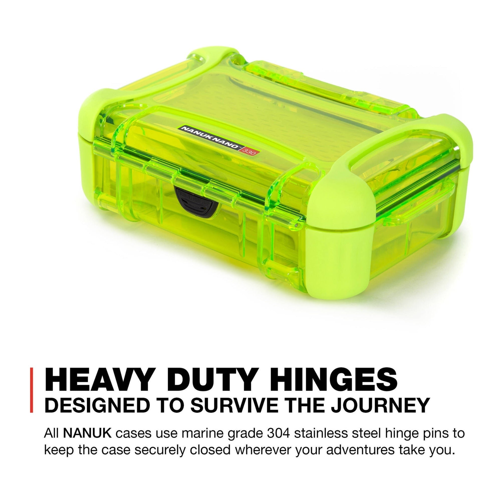 NANUK 330 Nano Series Waterproof Large Hard Case (Lime)