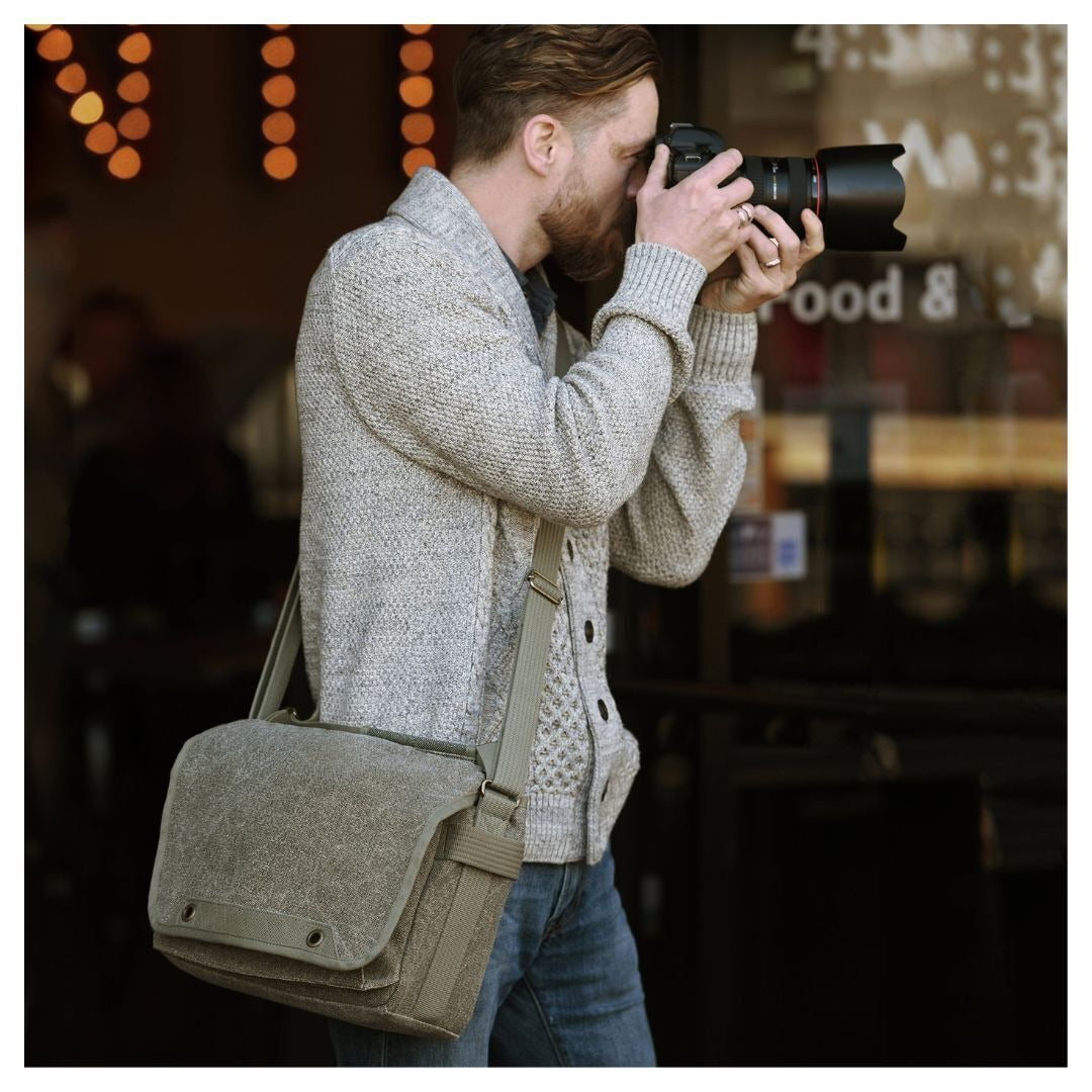 Think Tank Photo Retrospective 20 V2.0 Shoulder Bag with Laptop Sleeve and Bottle Pouch (Pinestone)