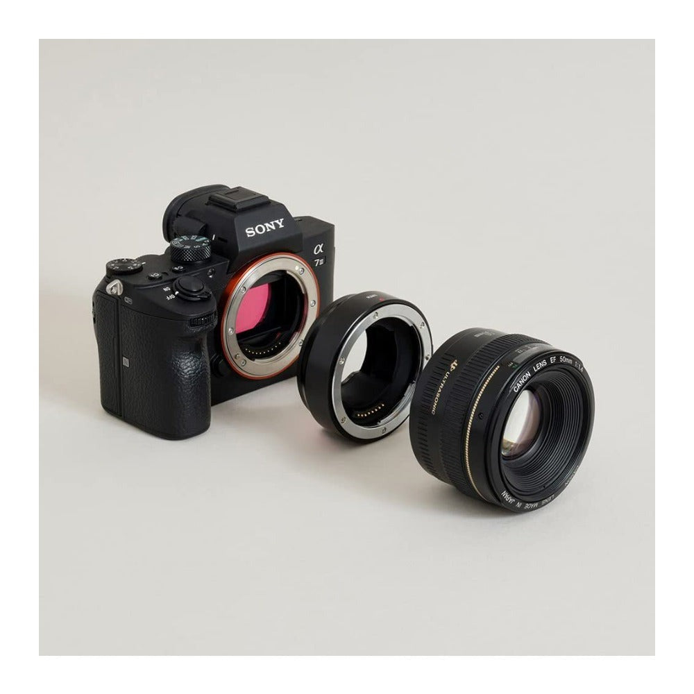 Urth Lens Mount Adapter Compatible with Canon EF/EF-S Lens to Sony E Camera Body (Electronic)