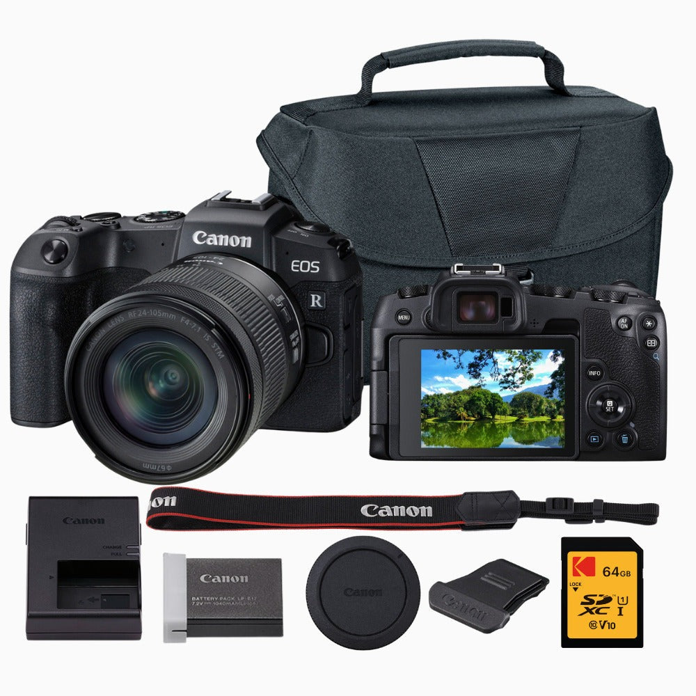 Canon EOS RP Mirrorless Camera with 24-105mm f/4-7.1 Lens Bundle with Accessories