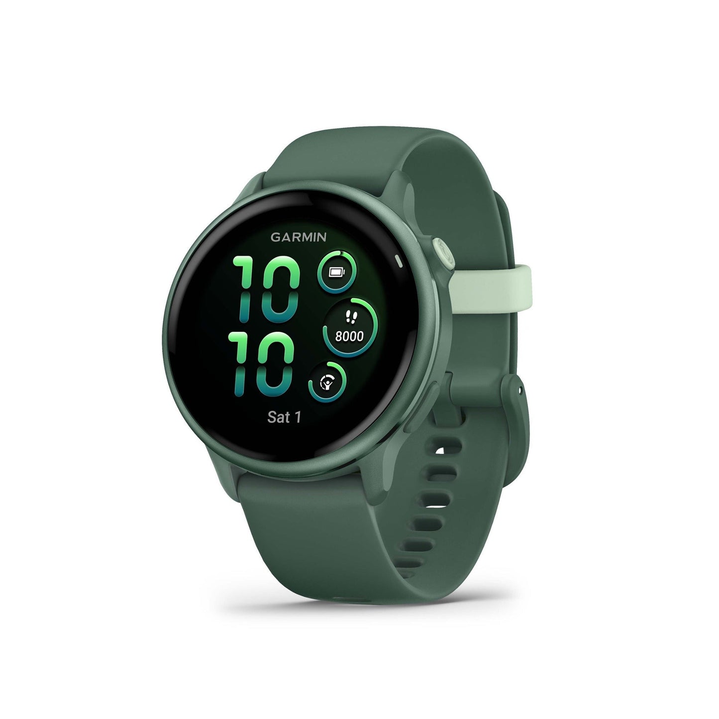 Garmin vivoactive 6 GPS Smartwatch (Jasper Green) with Wireless Earbuds Bundle