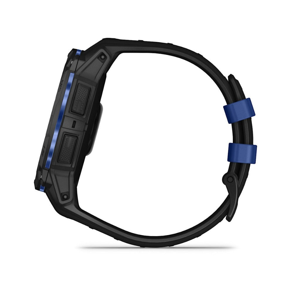 Garmin Instinct 3 AMOLED GPS Smartwatch (Black/Black with Bolt Blue)