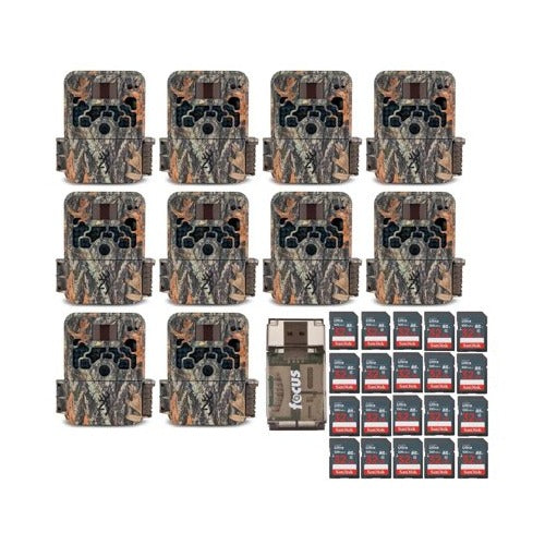 Browning Trail Cameras Strike Force Extreme (10-Pack) 16GB Card (20-Pack) Bundle